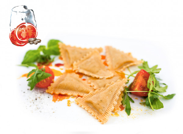 Triangoli mit Tomatenpesto-Füllung, 1 x 500g frische Pasta
