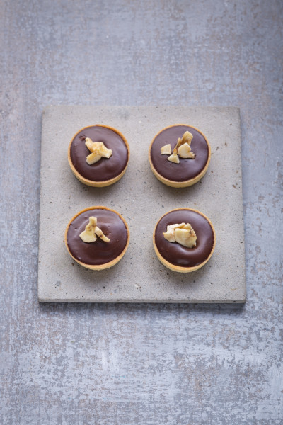 Tartlet von Schoko und Banane