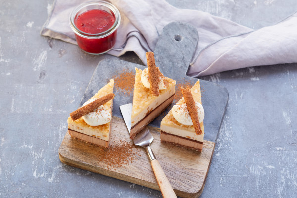 Florentinercrème mit Schokoladen-Maronenmousse