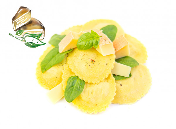 Medaglioni mit Bergbauernkäse-& Spinat-Füllung, 1 x 500g frische Pasta