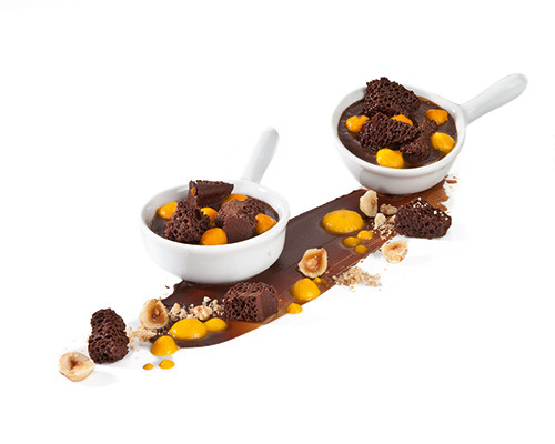Kakaobohnencreme im Pfännchen