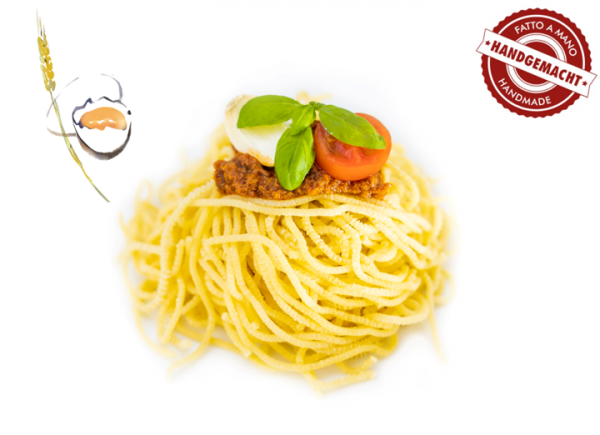 Spaghetti mit Ei, handgemacht, 8 x 500g frische Pasta