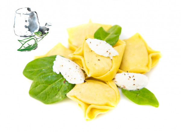 Tortellacci mit Ricotta & Spinat-Füllung, 8 x 500g frische Pasta