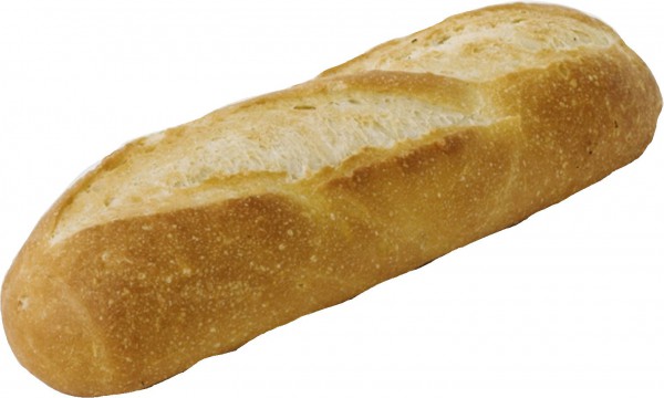 Baguettebrötchen 2 mal geschnitten