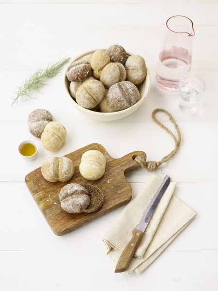 Mini Mix rustikales Rundbrötchen