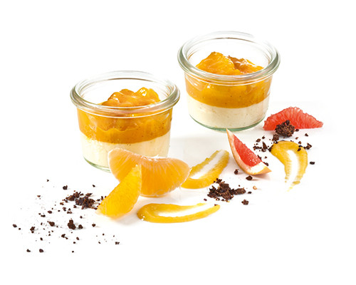 Zabaionecreme mit Orangen-Aprikosen-Ragout Nachfüller
