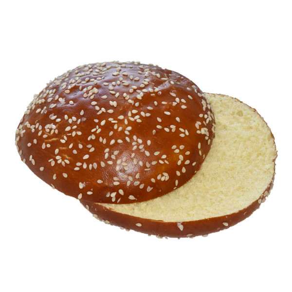 Brezel-Brioche Burger mit Sesam, vorgeschnitten