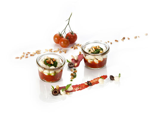 Tomatenkompott und Mozzarella Nachfüller