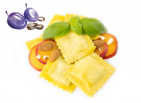 Agnolotti mit Pflaumen- & Mandel-Füllung, 1 x 500g frische Pasta