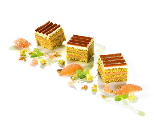 Grapefruit-Matcha-Würfel