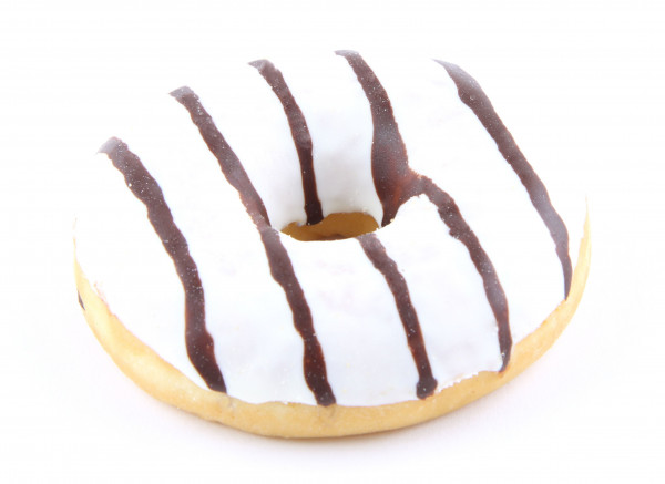 Donut mit Vanillecremefüllung
