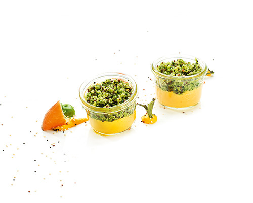 Quinoa-Kräuter-Salat auf Süßkartoffeln Nachfüller