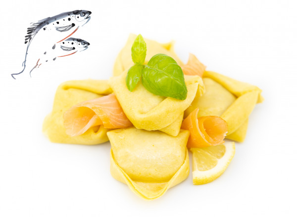 Tortellacci mit Räucherlachs-Füllung, 1 x 500g frische Pasta