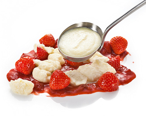 Grießbrei mit Süßungsmittel