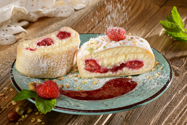 Topfenstrudel mit Himbeeren 5 x 1500g