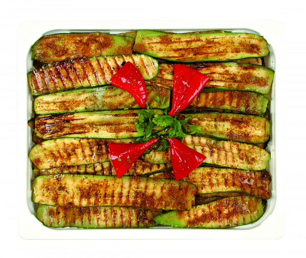 Eingelegte, gegrillte Zucchetti lange Scheiben 1,3 kg