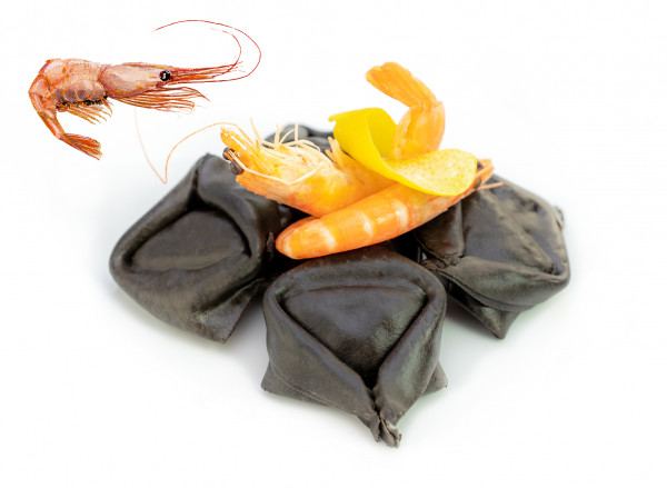 Tortellacci Schwarz mit Shrimps-Füllung, 1 x 500g frische Pasta