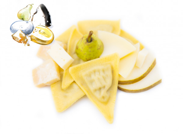 Trigoni mit 5 Käsesorten- & Birnen-Füllung, 1 x 500g frische Pasta