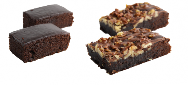 Brownie-Mix-Karton 2-fach sortiert