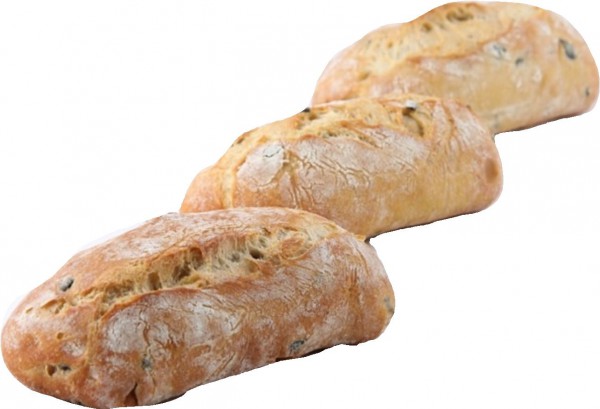 Baguettebrötchen mit Oliven