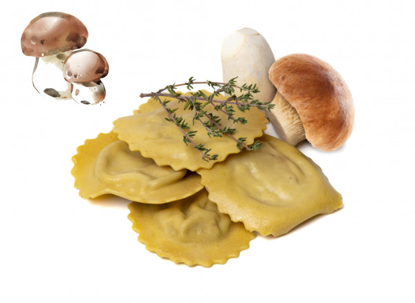 Medaglioni mit Steinpilz-Füllung, 500g frische Pasta