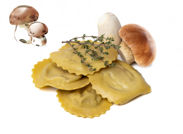 Medaglioni mit Steinpilz-Füllung, 8 x 500g frische Pasta