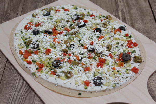 Flammkuchen "Mediterran" Handgefertigt