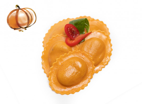 Medaglioni mit Muskat-Kürbis-Füllung, 1 x 500g frische Pasta