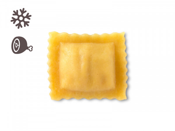 Agnolotti mit Salsiccia-Wurst, Stängelkohl & Provolonekäse, 1 x 500g frische Pasta