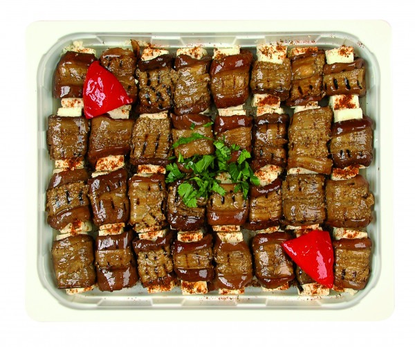 Gegrillte Auberginen mit Hirtenkäse