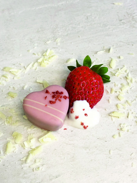 Herz-Trüffel Erdbeer-Quark