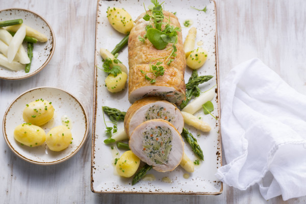 Poularden-Rollbraten Gärtnerin
