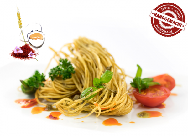 Tagliolini Bandnudeln (2mm) mit Ei & Safran, 1 x 500g frische Pasta