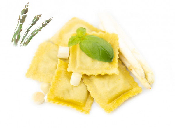Agnolotti mit Spargel-Füllung, 1 x 500g frische Pasta