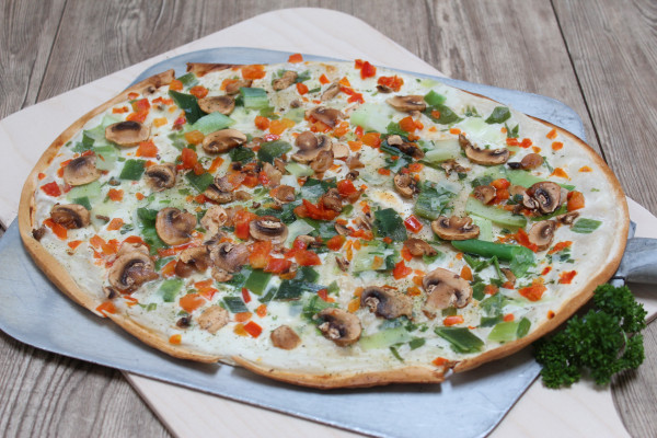 Flammkuchen "Vegetarisch" Handgefertigt