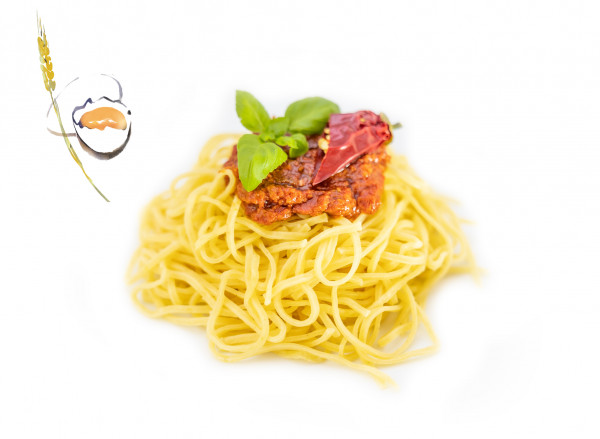 Tagliolini (2mm) mit Ei, handgemacht, 500g frische Pasta