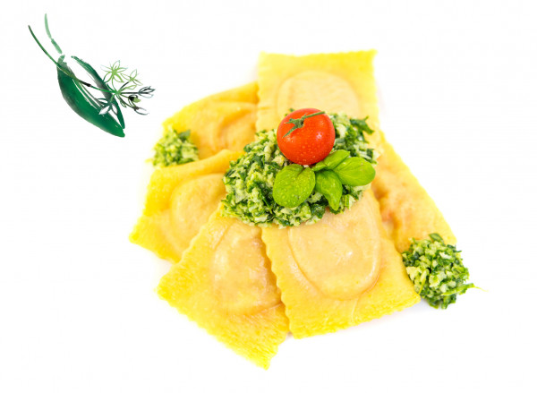 Quadri mit Bärlauch-Füllung, 8 x 500g frische Pasta