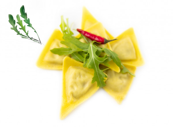Trigoni mit Ricotta & Rucola-Füllung, 1 x 500g frische Pasta