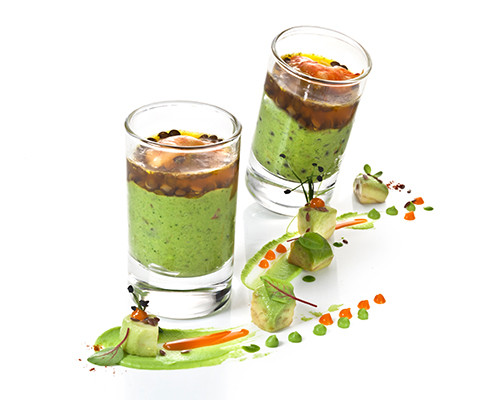 Avocadomousse mit Räuchergarnele