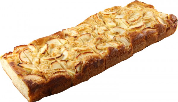 Apfel-Gourmet-Blechkuchen geschnitten