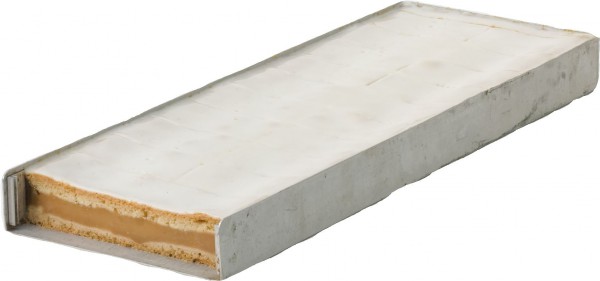 Gedeckter Apfel-Blechkuchen geschnitten