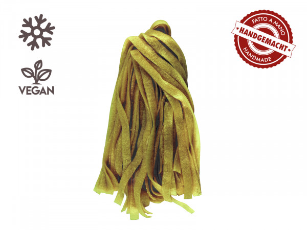 Grüne Tagliatelle (7mm) mit Ei und Spinat, handgemacht, 1 x 500g frische Pasta