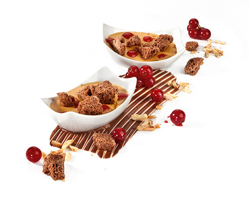 Karamellcreme im Rechteckförmchen