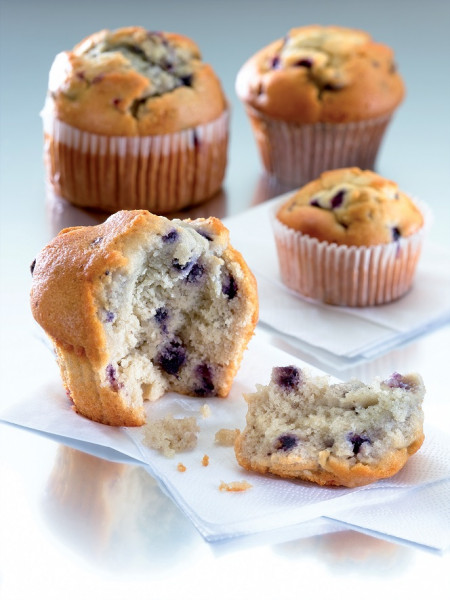 Blueberry-Muffin einzeln verpackt
