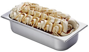 Panna Cotta Caramel 4,6 Liter Glaceschale (dekoriert)