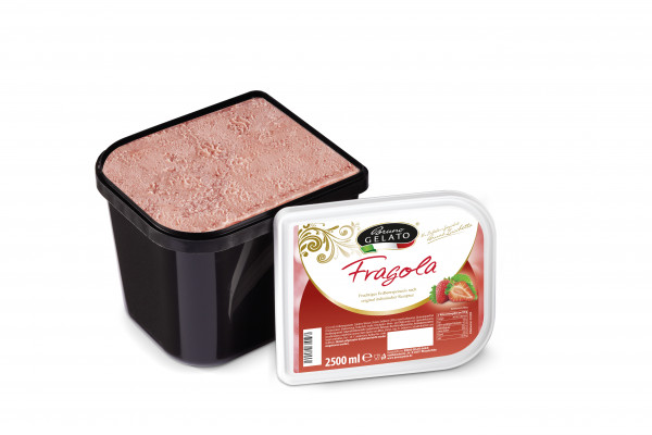 Erdbeere 2 x 2,5 Liter Glaceschale (glatt gestrichen)