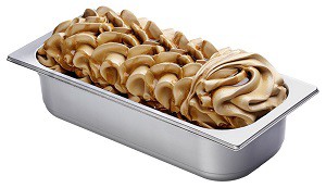 Sahne-Caramel (Caramello) 4,6 Liter Glaceschale (dekoriert)