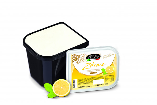 Zitrone 2 x 2,5 Liter Glaceschale (glatt gestrichen)