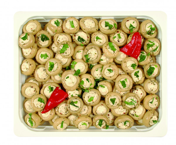 Champignons gefüllt mit Frischkäse 1,3 kg