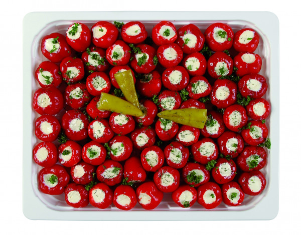 Kirschpeperoni gefüllt mit Frischkäse 1,3 kg